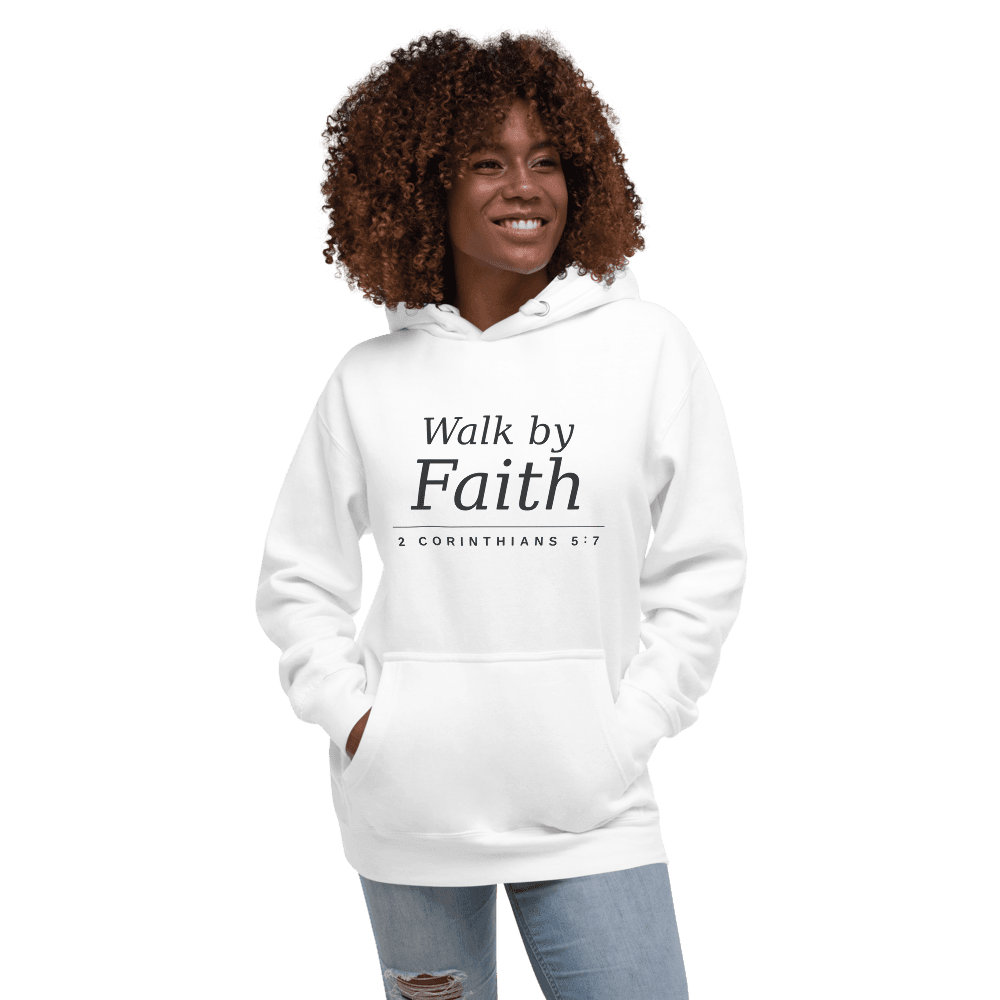 Hoodie Faith — Blanc